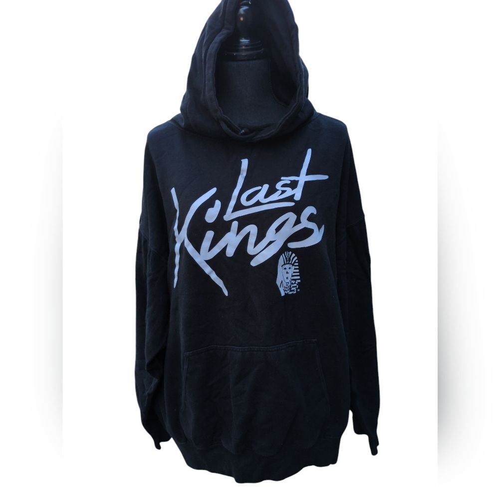 Vintage Last Kings Hoodie Sweatshirt size XXL Black/White